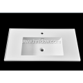 Pure white acrylic sink for cabinet